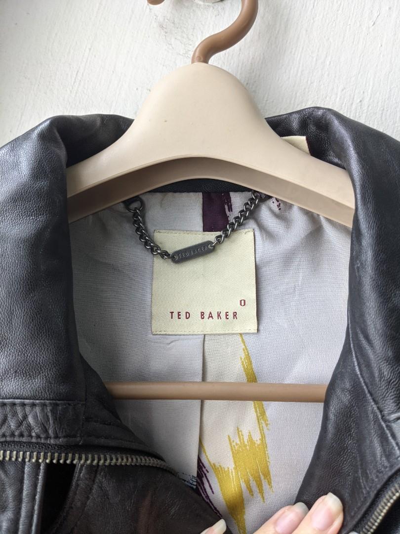 Ted baker london minimal leather biker jacket sale