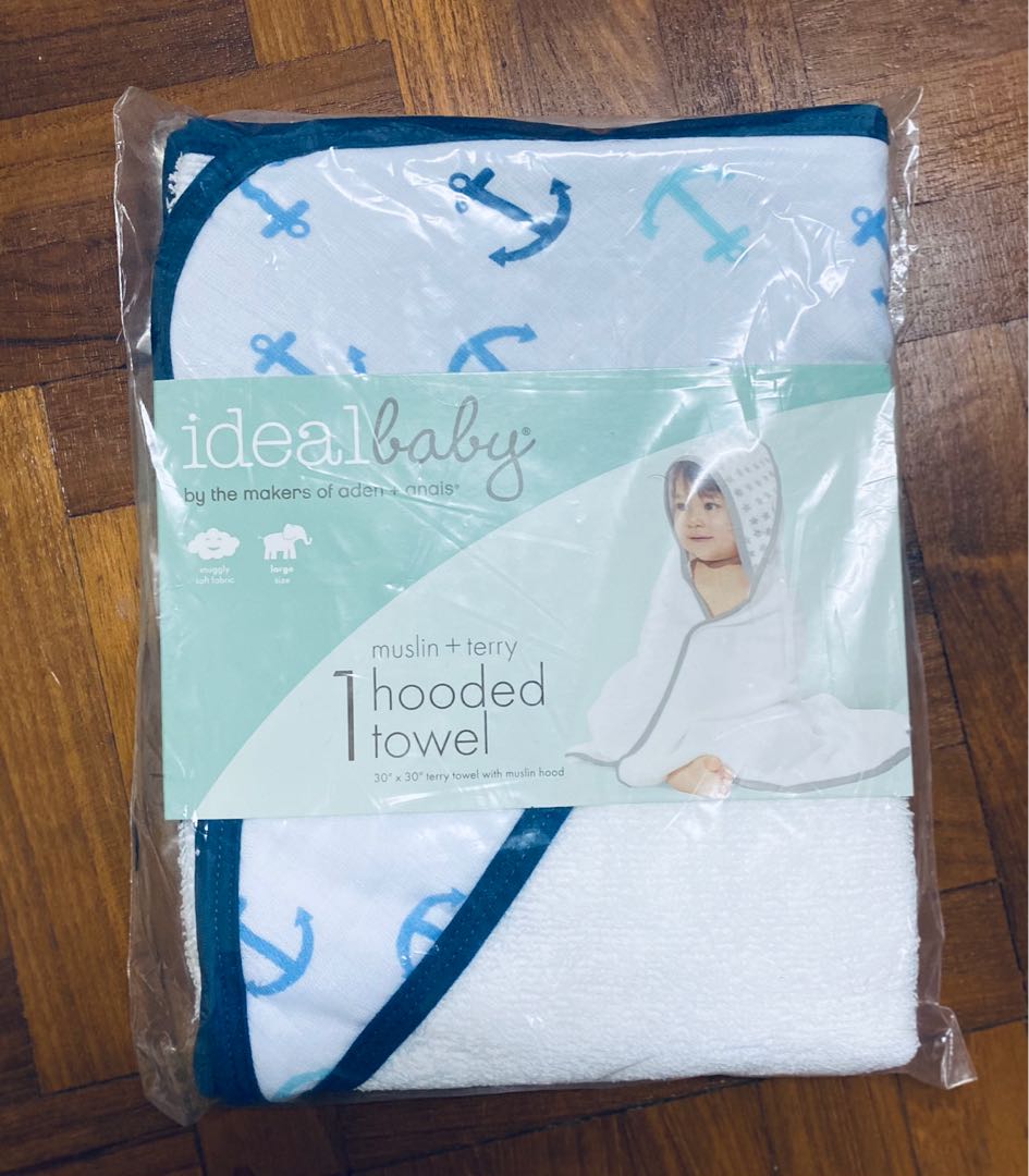 Aden Anais Ideal Baby Hooded Towel Babies Kids Bathing Changing Baby Toiletries Grooming on Carousell
