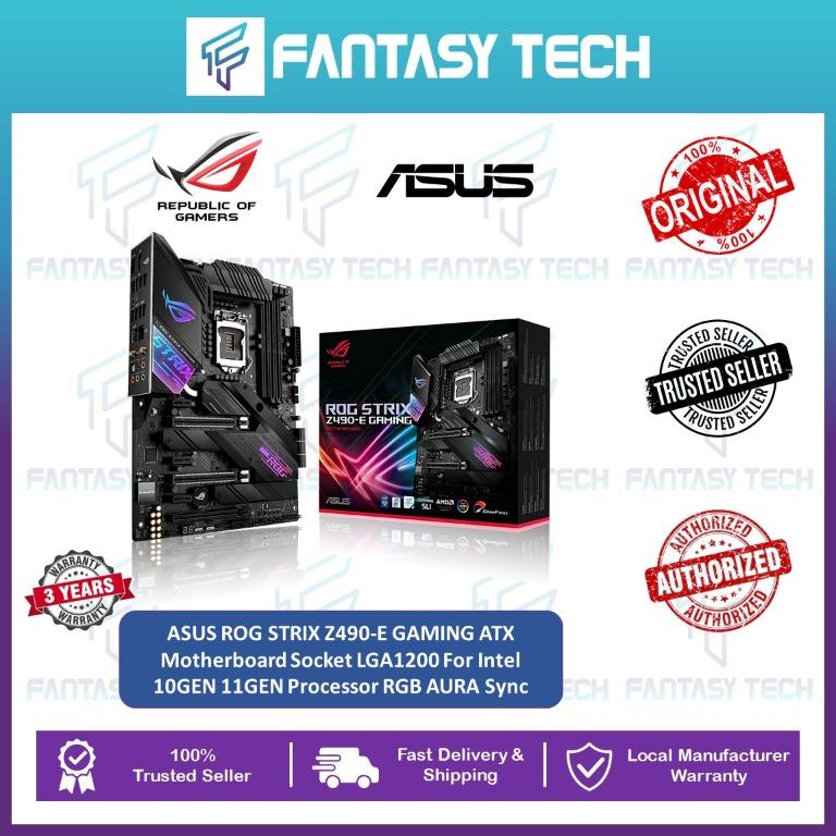 ASUS ROG STRIX Z490-F / Z490-E GAMING ATX Motherboard Socket LGA1200 ...