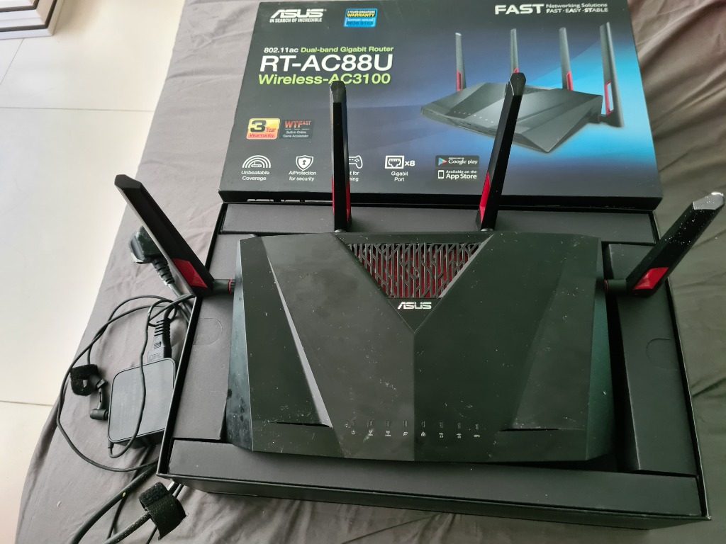 Asus RT-AC88U Wireless Router, Computers & Tech, Parts & Accessories ...