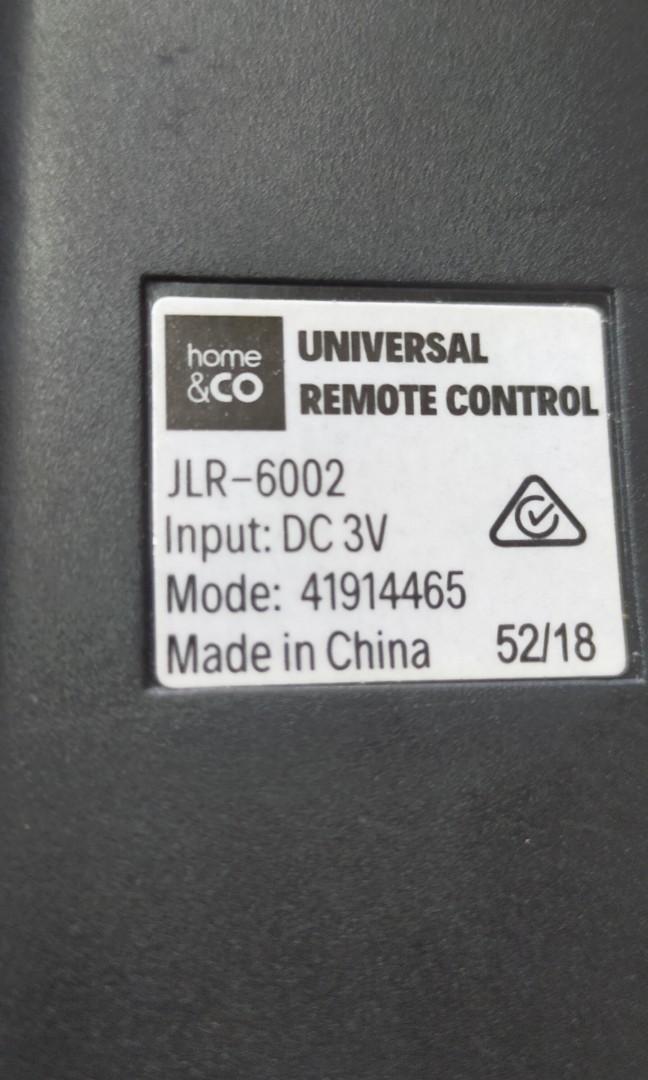 Audio Video Universal Remote Control (Category: TV Parts & Accessories) located in Paranaque City. Submitted by seb_trading (Listing ID 1104992211, Image 3). Description: VERY EASY TO PROGRAM TO YOUR TV or any system replaces almost all original remotes works for TV, DVD, VCR, SAT tv box, Cable vbox, audio amplifiers etc. can control volume, change channel, power on off, menu, sourcr etc. uses AAA batteries (2pcs.) Home & CO brand Australia & USA