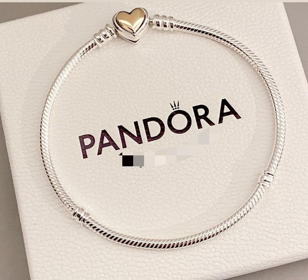 heart domed clasp snakechain bracelet 