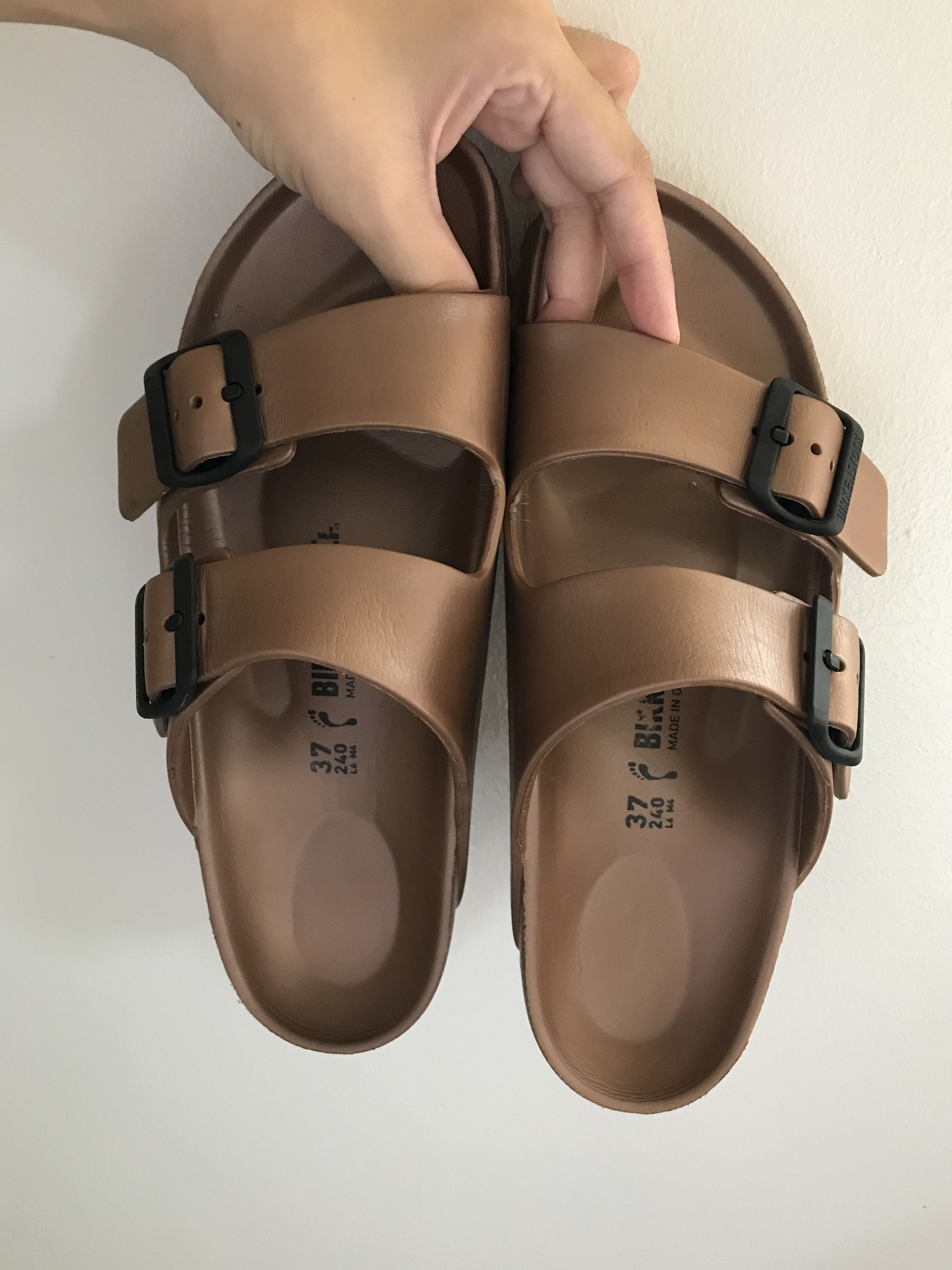 Birkenstock eva metallic hot sale copper