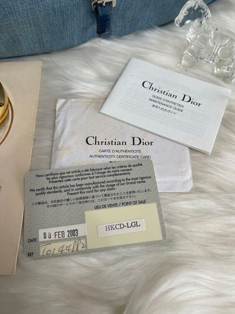 real dior authenticity card