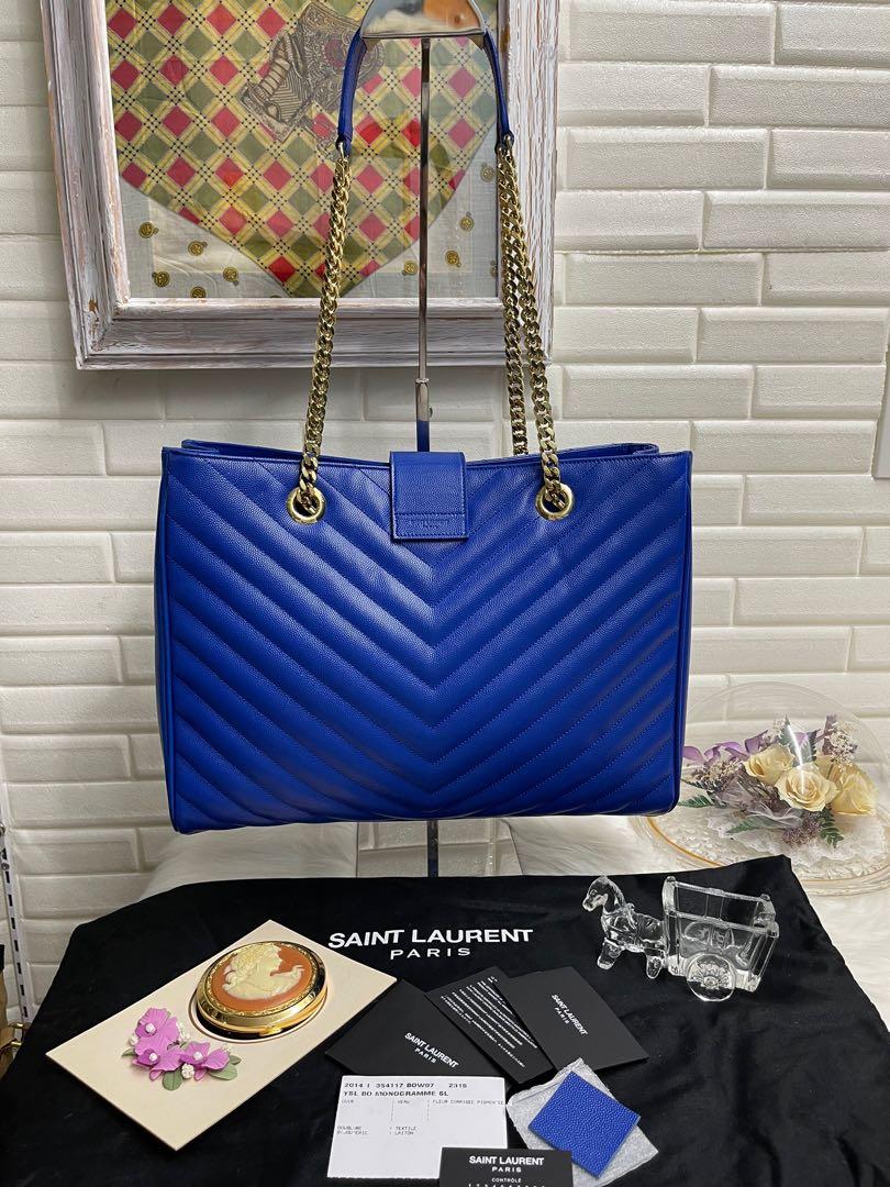 Royal blue ysl bag store