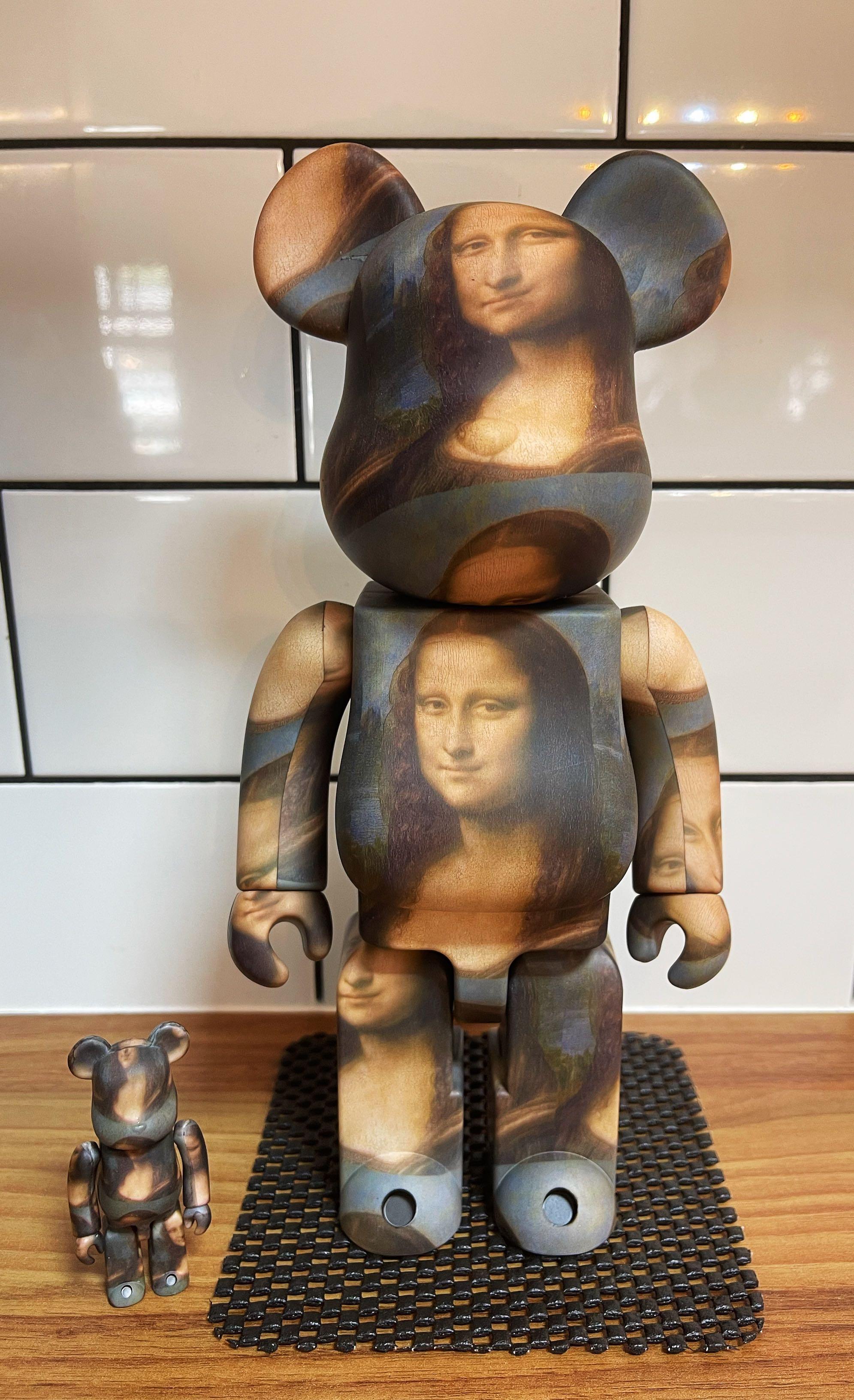 Bearbrick Leonard de Vinci Mona Lisa 400% 100%, Hobbies & Toys, Toys &  Games on Carousell