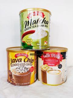Caffe D'Vita Java Chip Blended Iced Coffee/Mocha Cappuccino/Matcha Green Tea 908g