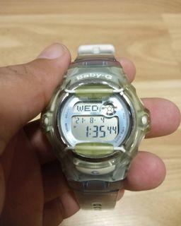 Casio baby original BG-169R warna hijau jelly  jam only.