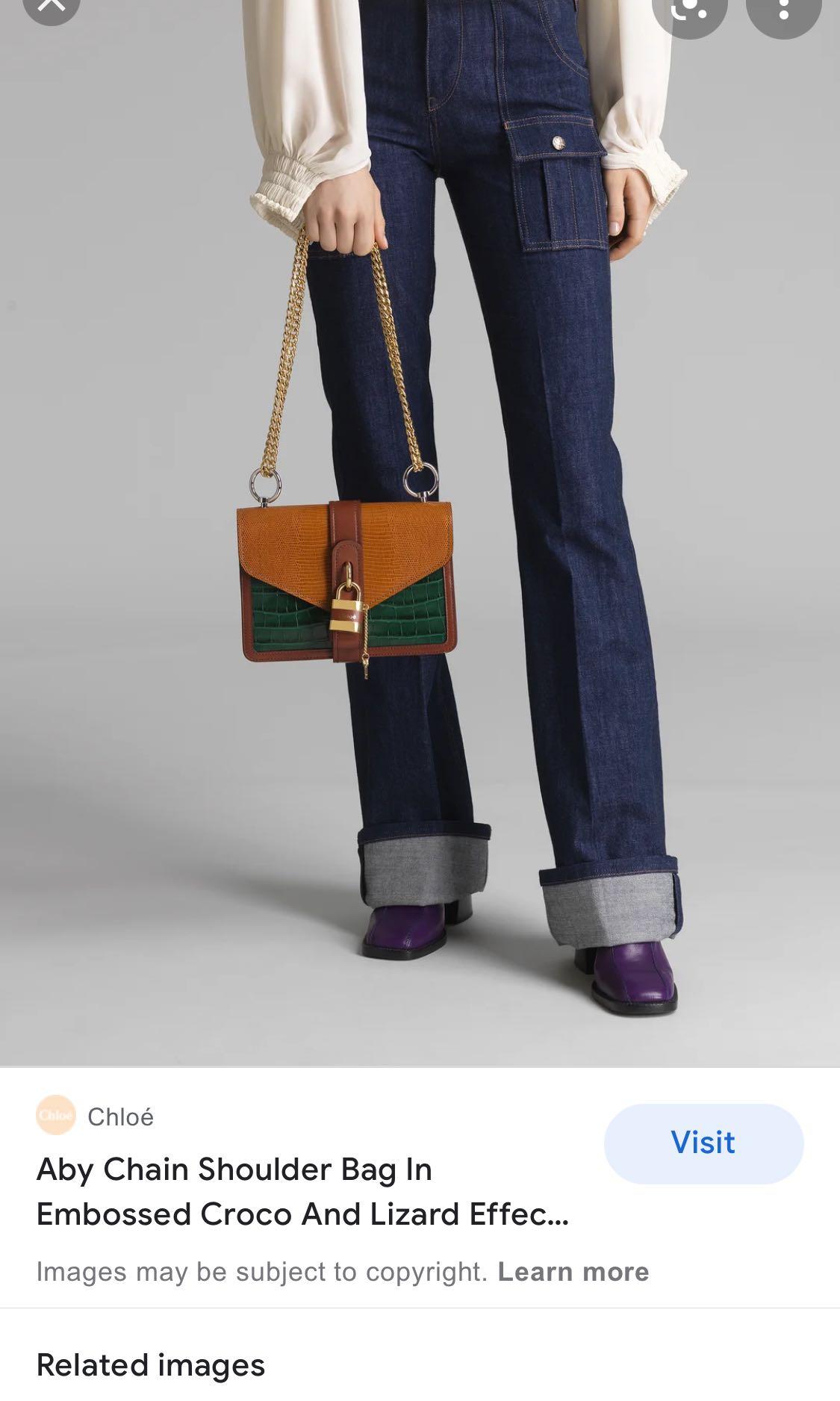 Chloe Aby Chain Shoulder Bag Women s Fashion Bags Wallets Cross body Bags on Carousell
