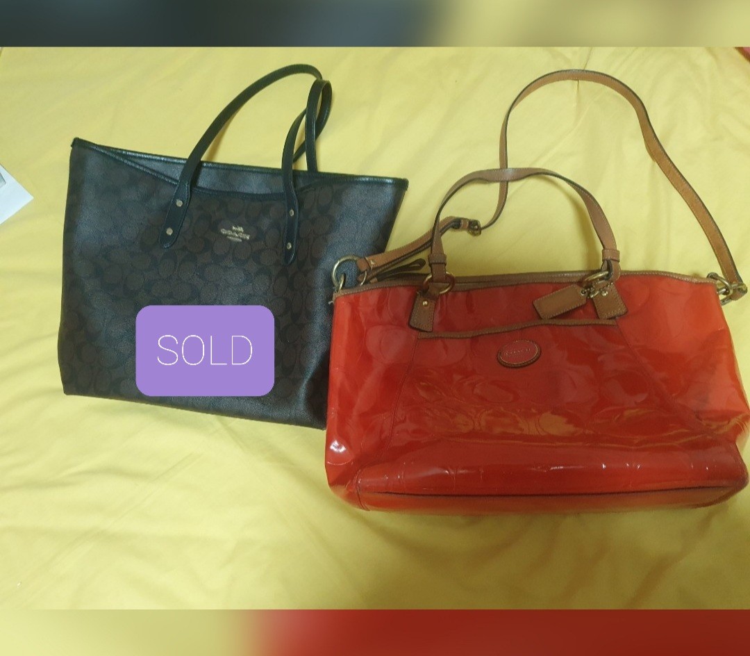 Coach vinyl bag outlet