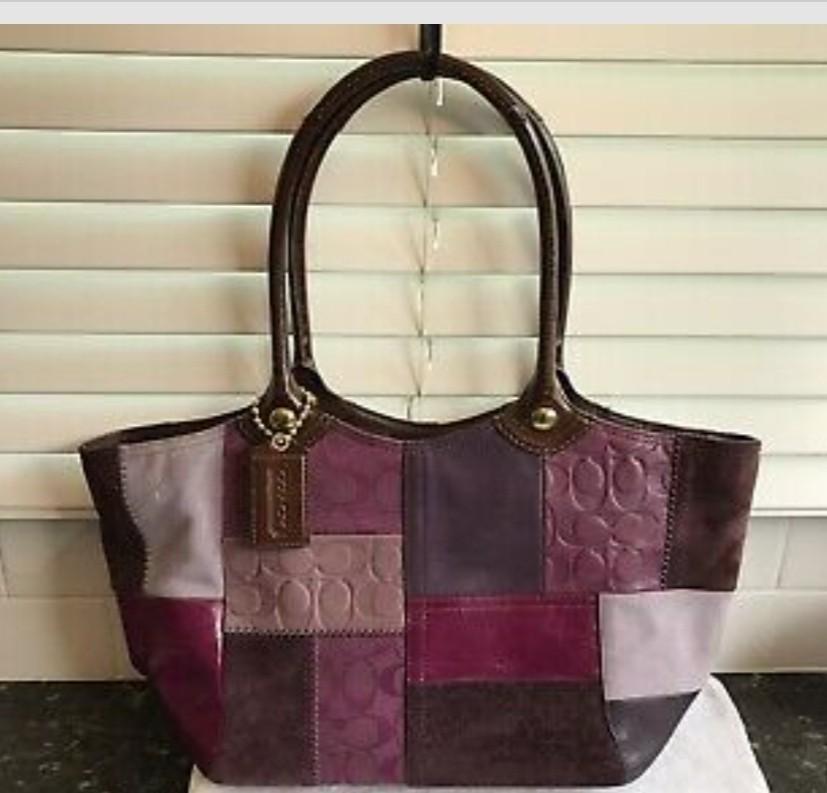 coach patchwork tote