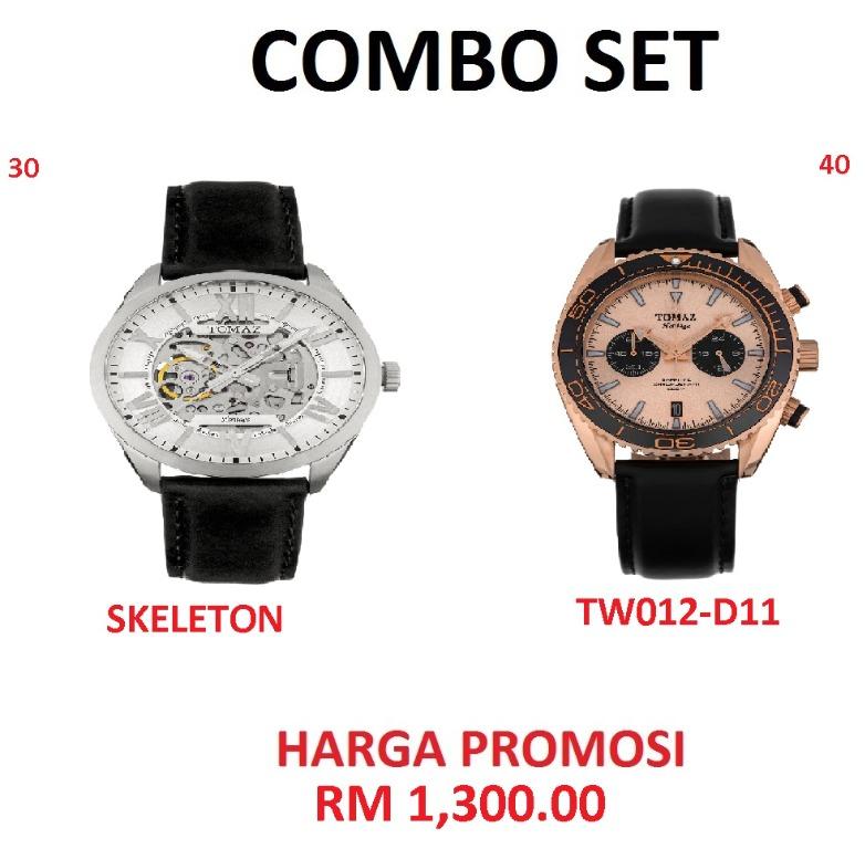 COMBO SET TOMAZ WATCH TW007B NO 136 TW012 D11 NO 87
