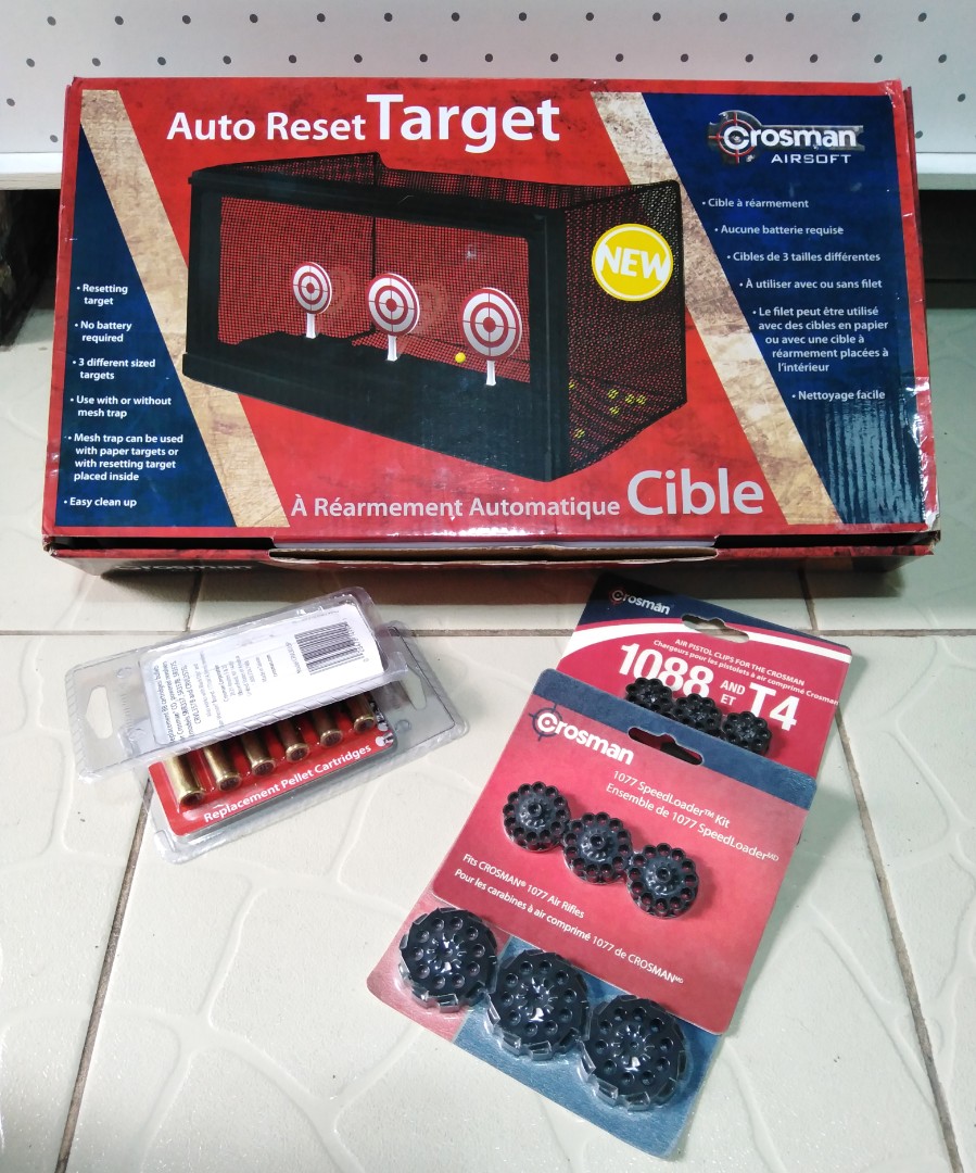 Crosman Auto Reset Target and Accessories, Hobbies & Toys, Toys & Games ...