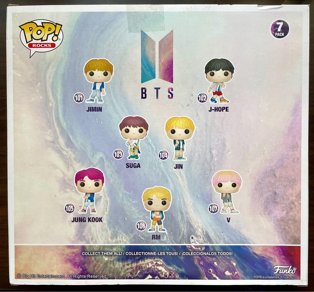 Funko POP! Rocks: BTS 7-Pack, Hobbies & Toys, Memorabilia & Collectibles,  K-Wave on Carousell