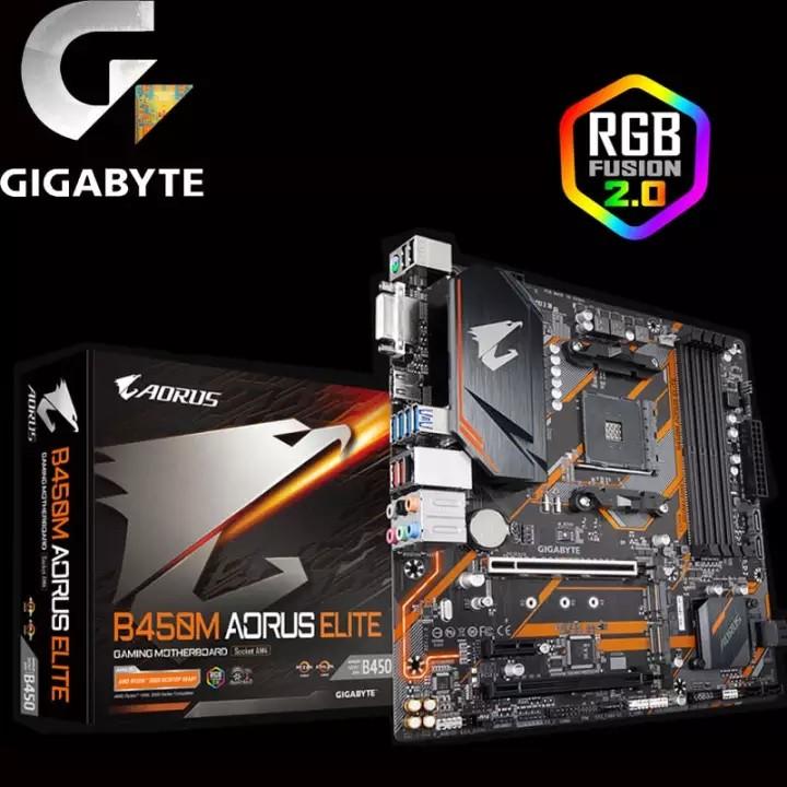 GA B450M AORUS ELITE Micro Atx AM4 Motherboard Mobo 3YR WARRANTY