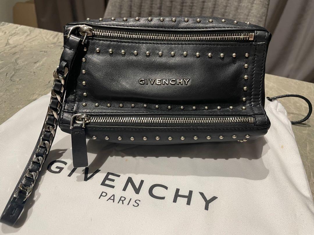 Givenchy Pandora Leather Wristlet Pouch, Women's Fashion, Bags & Wallets,  Purses & Pouches on Carousell