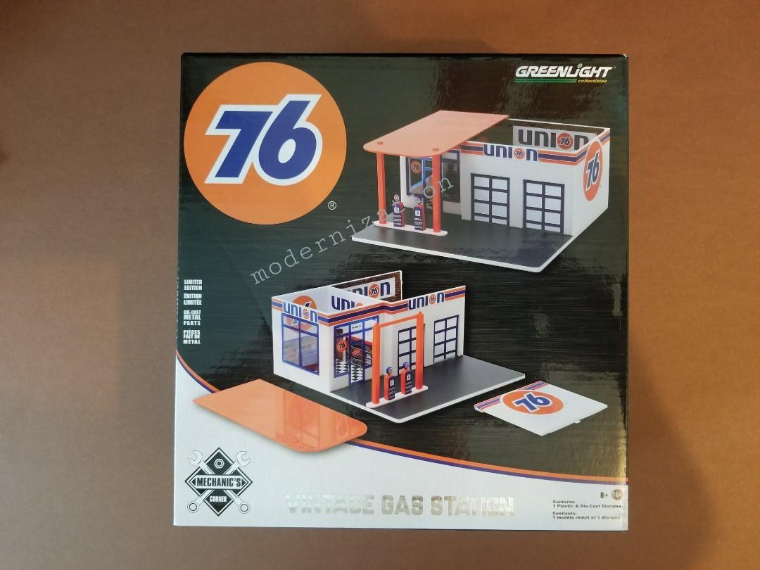 グリーンライト　76　ユニオン　ガレージ　リフト　1/64 ☆予約品☆ グリーンライト 1/64 オートボディショップ