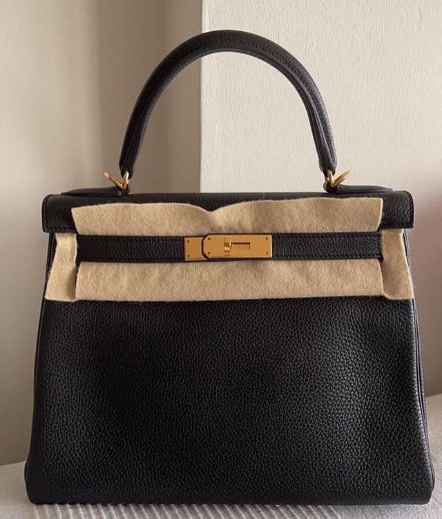 Most Wanted* Like New Hermes Kelly 32 Black Togo GHW Stamp P, Luxury on  Carousell
