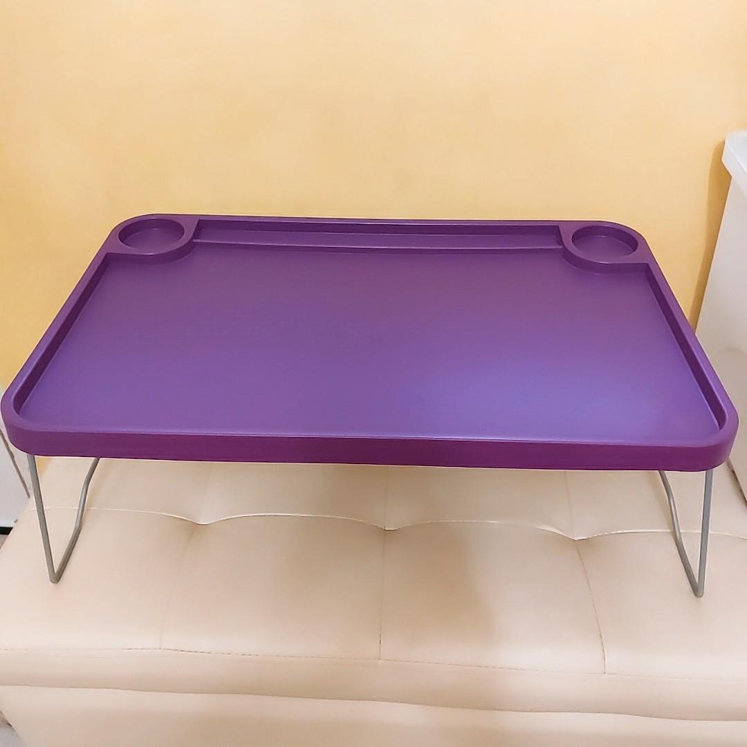 Ikea Foldable Bed Tray, 22.5inch, Purple, Furniture & Home Living, Furniture, Tables & Sets on