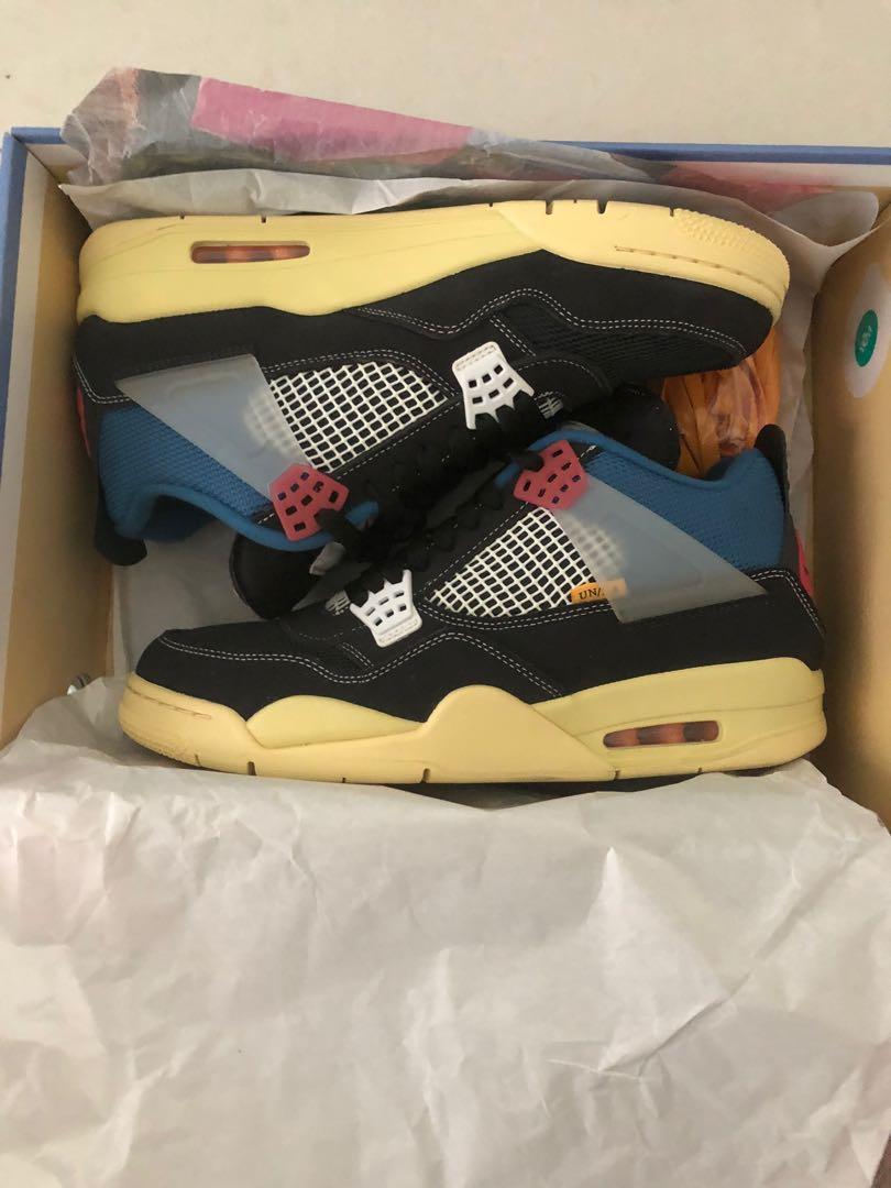 Jordan 4 x Union LA 'Off Noir', Men's Fashion, Footwear, Sneakers on  Carousell