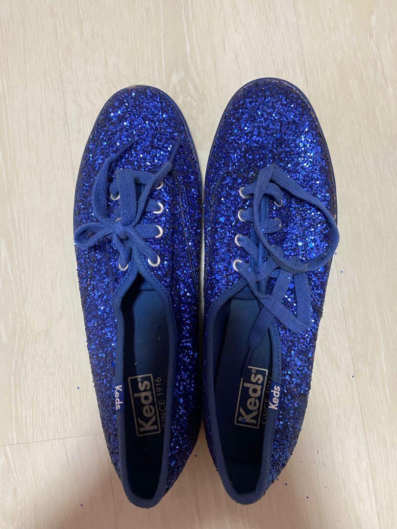 Keds blue glitter shoes brand new EU 38 Women s Fashion Footwear Sneakers on Carousell