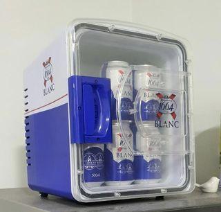 NEW Kronenbourg 1664 Blanc Mini Fridge Bar Special Edition Limited Unit for Home or Travel Use with Box