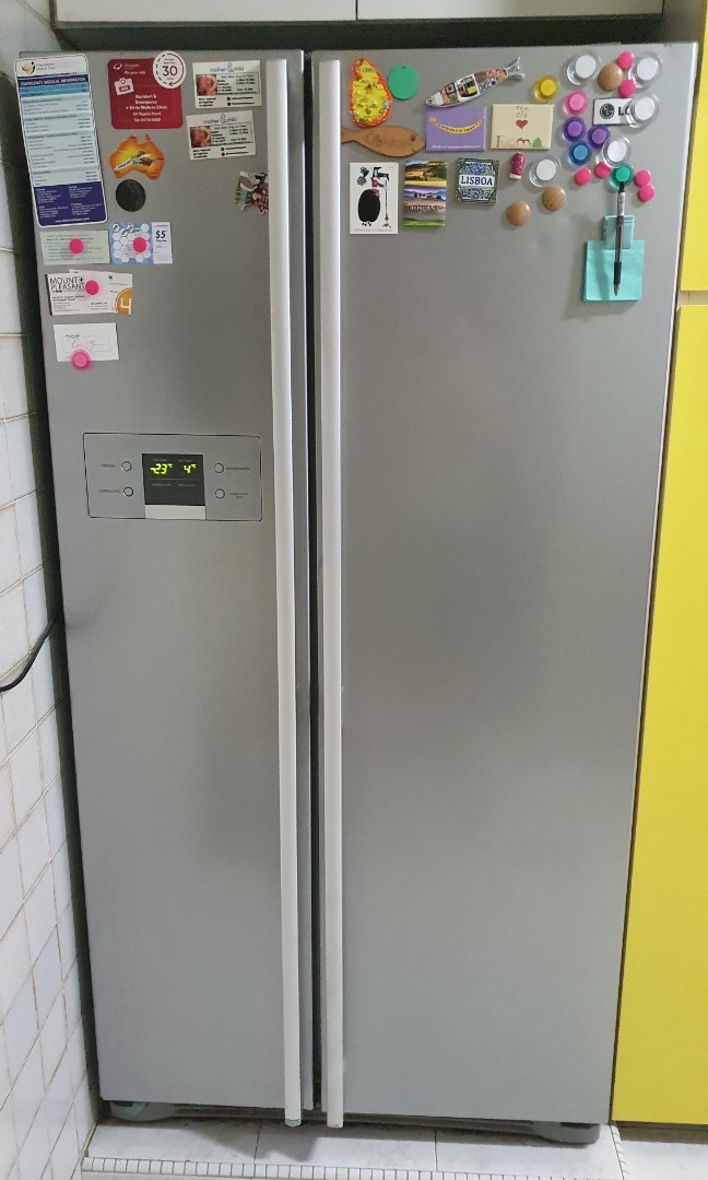 LG 537 litre side by side fridge and freezer, TV & Home Appliances