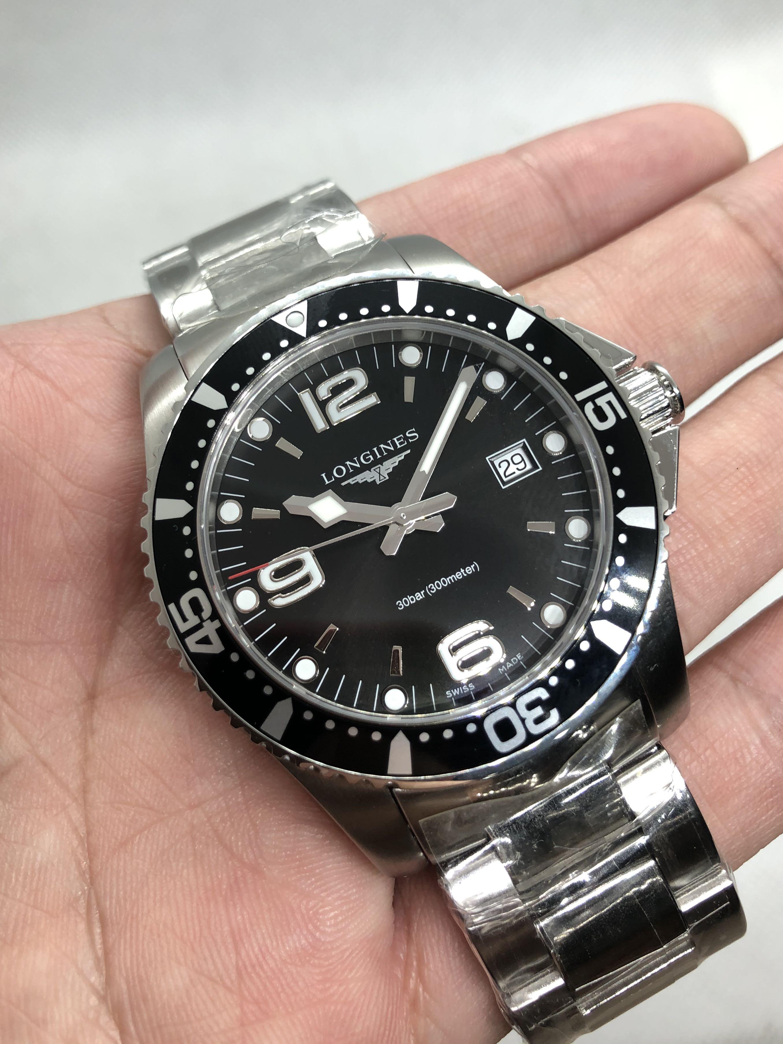 Longines Hydroconquest 41mm Black Ceramic Diver Quartz