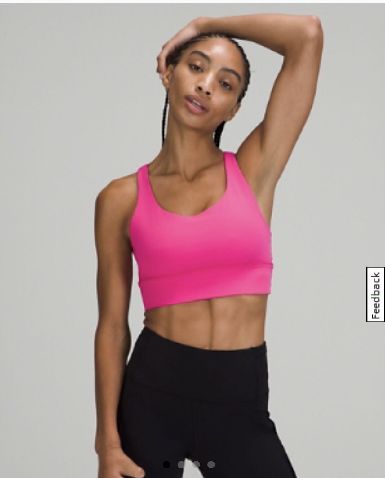 Lululemon Sonic Pink LL Energy Bra 
