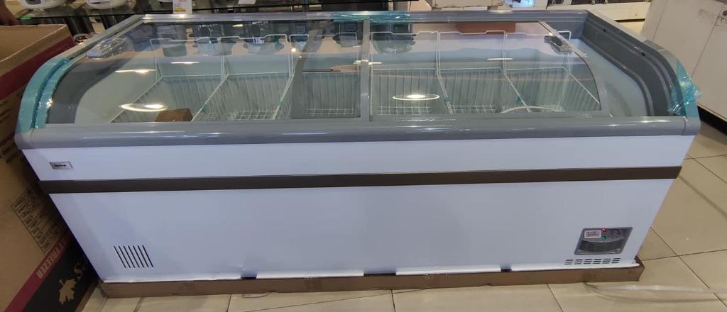 Glass top online chest freezer