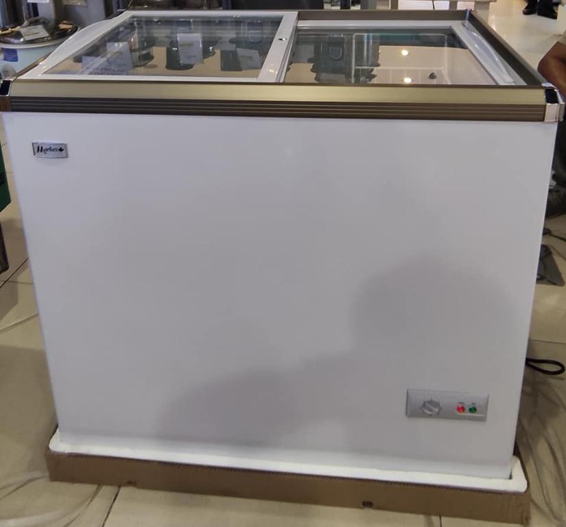 Markes Glass top Chest Freezer, TV & Home Appliances, Kitchen