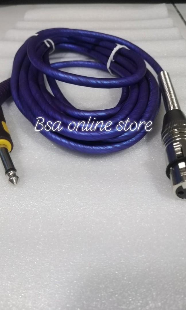 Microphone cord mic cable mic wire (Category: Microphones) located in Quezon City. Submitted by smithwarren46 (Listing ID 1104924228, Image 1). Description: Brandnew P200 #miccable #micwire 5meters microphone cable.bosca 6.35mm jack to Xlr female.mic cord. High quality heavy duty cable. Pick up lagro Q.c or via delivery service rider po.More item for sale.. like or follow my page #BSAonlinestore https://www.facebook.com/BSA-online-store-104063428