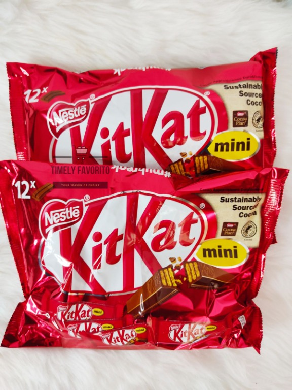 Nestle KitKat Mini 12 packs 200g (2packs), Food & Drinks, Packaged