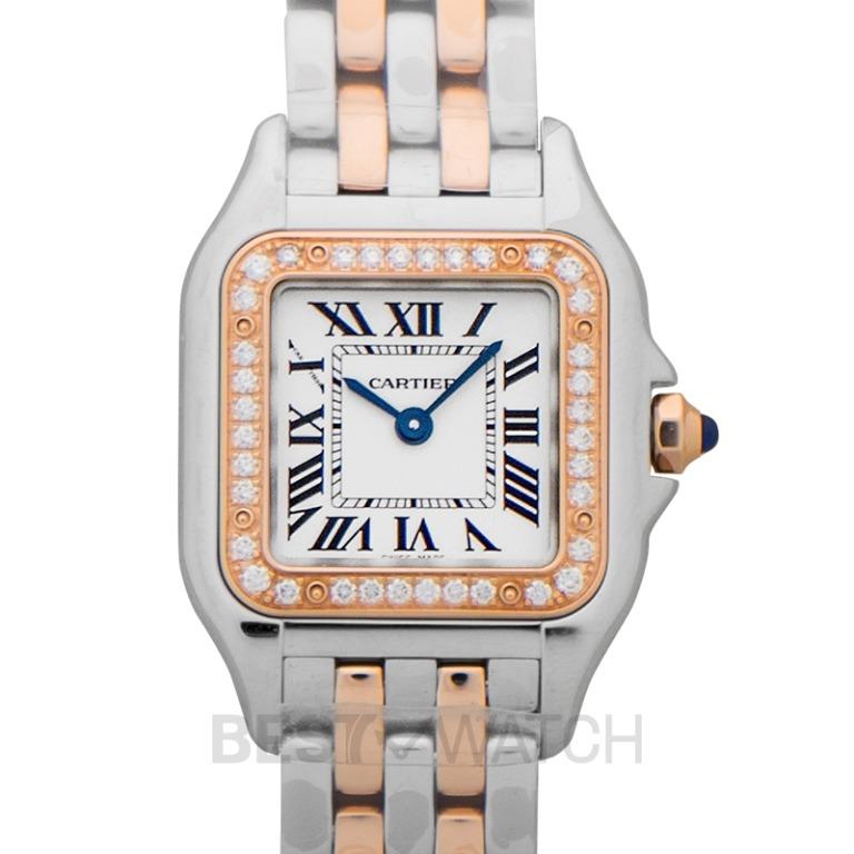 NEW Cartier Panth re de Cartier Quartz Silver Dial Rose Gold