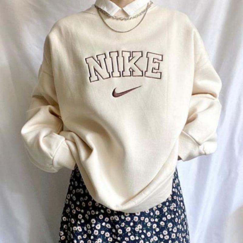 nike vintage spellout sweater [non 