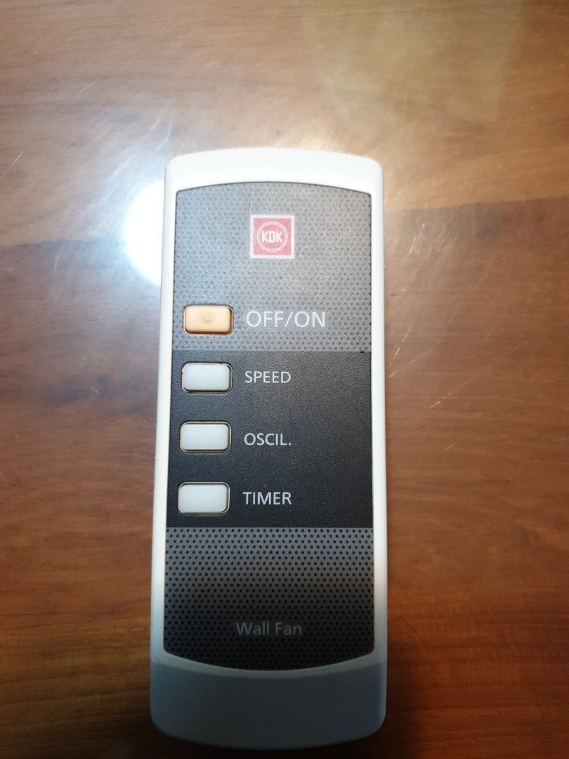 Original Kdk remote control wall fan., Furniture & Home Living