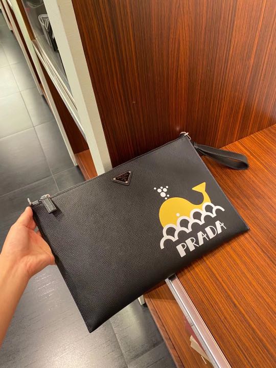 Prada whale wallet top