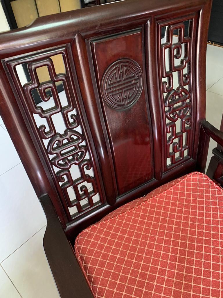 Price negotiable Genuine Rosewood 5 seater sofa set, Furniture & Home