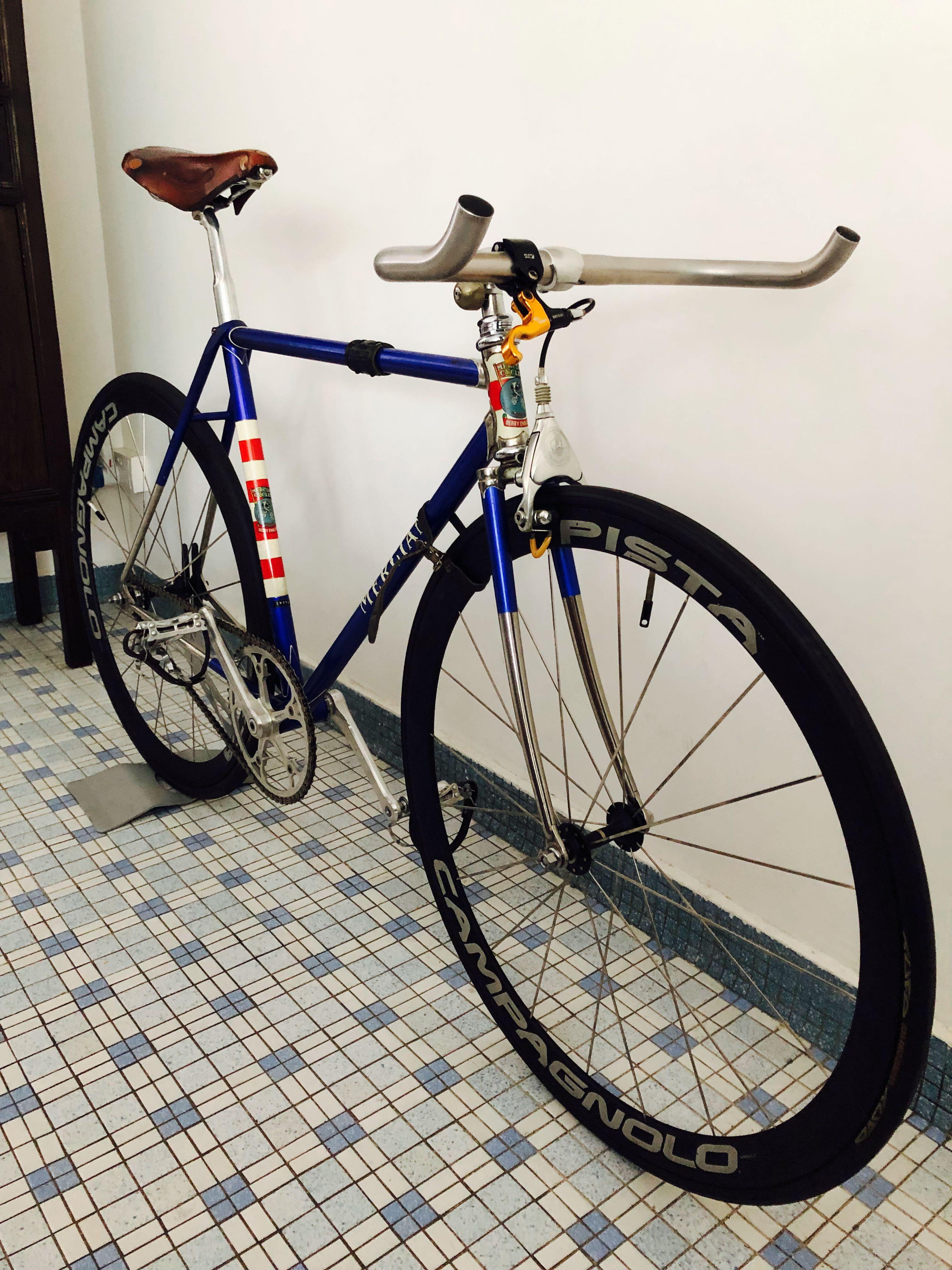 Rare vintage 1976 Mercian Professional Model Pista fixed gear fixie