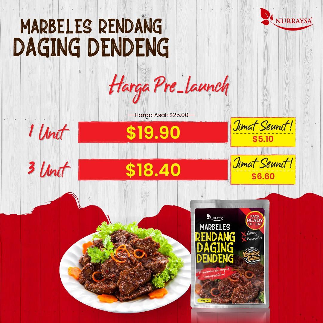 Rendang Daging Dengeng Food Drinks Packaged Instant Food On Carousell