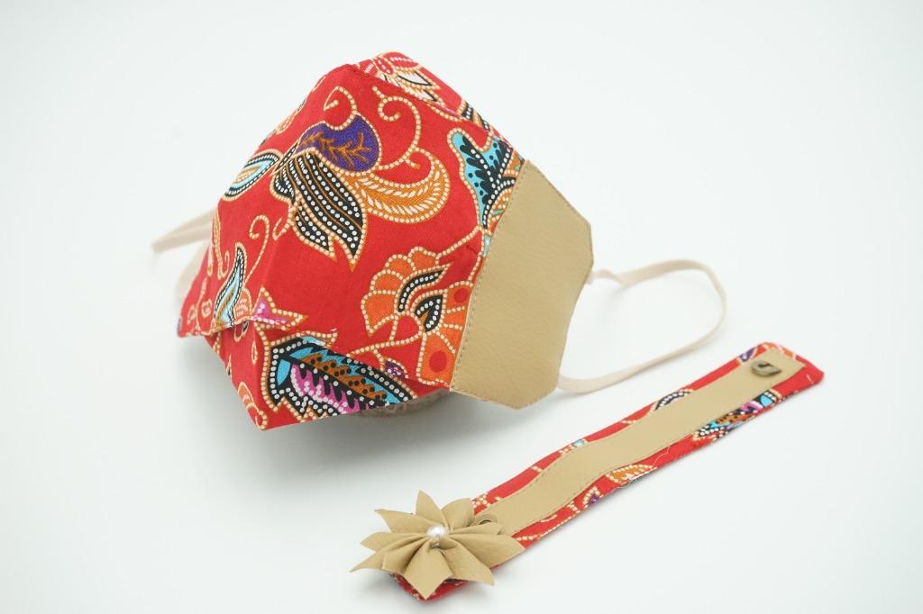 Reusable RE:VIVE NOW Muslimah Batik Mask, Health & Nutrition, Face ...