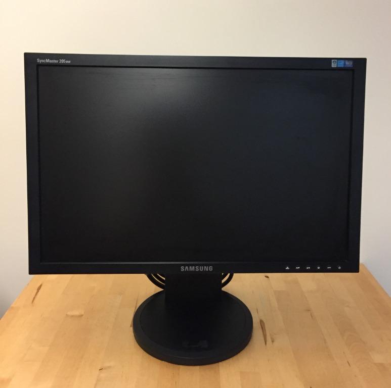 SAMSUNG Monitor 205BW (Black), 電腦＆科技, 電腦周邊及配件, 電子屏幕 - Carousell
