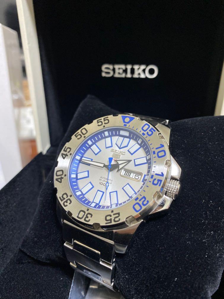 Seiko 5 Ice snow monster mini baby SRP481K1, Men's Fashion, Watches &  Accessories, Watches on Carousell