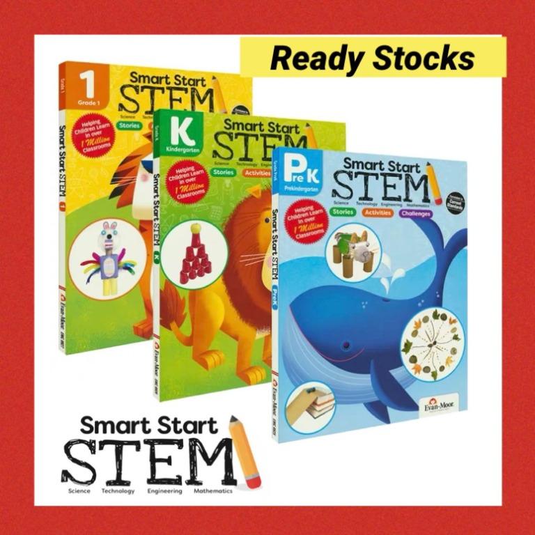 grade　Technology　Science　小朋友書-　home　books　work　書本　enrichment　興趣及遊戲,　Smart　(3　to　books)　Moor,　Carousell　by　STEM　Start　文具,　Engineering　assessments　Evan　(STEM　Pre-k　Maths),