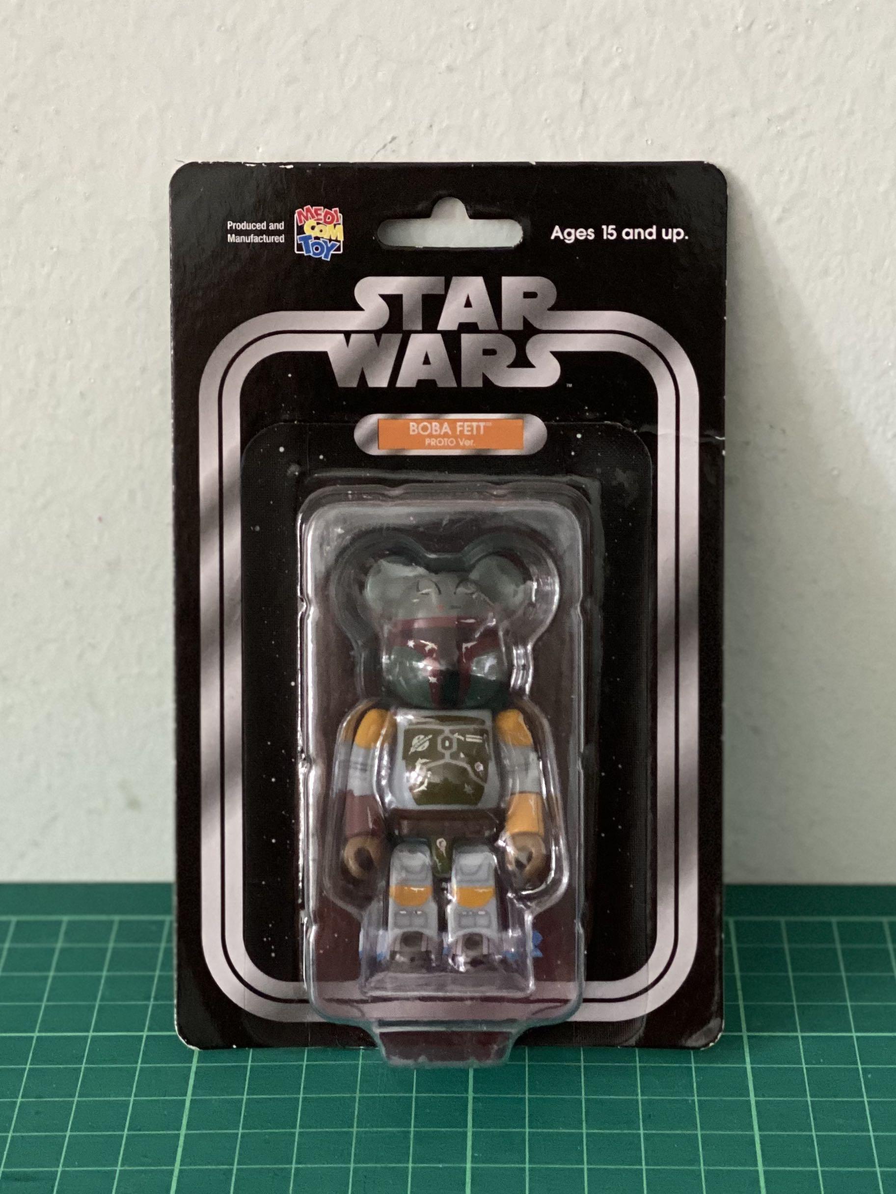 Star Wars Bearbrick Boba Fett PROTO Version 100%, Hobbies & Toys 