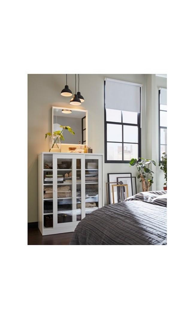 SYVDE Cabinet with Glass doors Furniture Home Living Furniture
