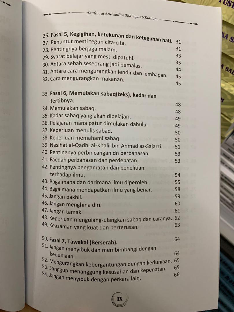 Taalim Al-Mutaallim Thariqa At-Tau0027allum - Panduan Belajar Menurut 