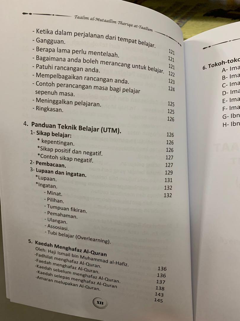 Taalim Al Mutaallim Thariqa At Ta Allum Panduan Belajar Menurut Kaedah Islam Hobbies Toys Books Magazines Religion Books On Carousell