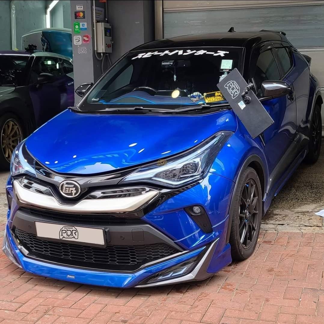 Toyota Chr 前沙板免噴油凹痕維修凹痕修復凹痕還原車身凹痕車身維修汽車凹痕開門l Pdr Dent 凹汽車原裝油 汽車配件 改裝 內外零件