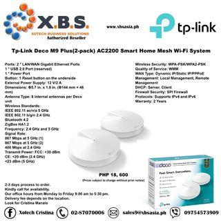 Tp-Link Deco M9 Plus AC2200 Smart Home Mesh Wi-Fi System